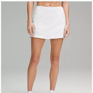 MINT EUC lululemon Pace Rival Skirt Long
Size 6 Tall White!